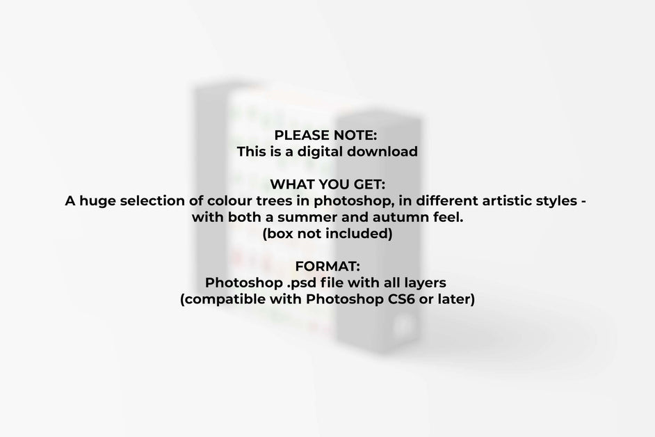 Colour photoshop trees