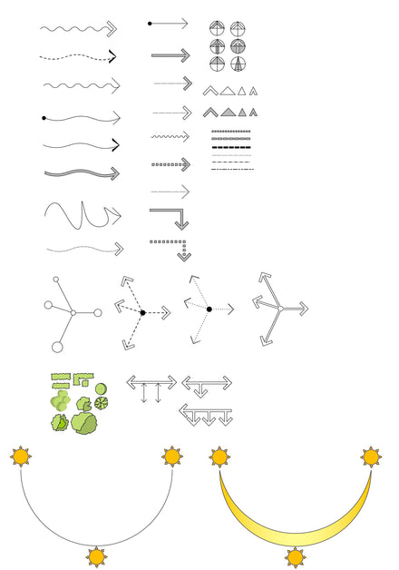 CAD Site Analysis Symbols