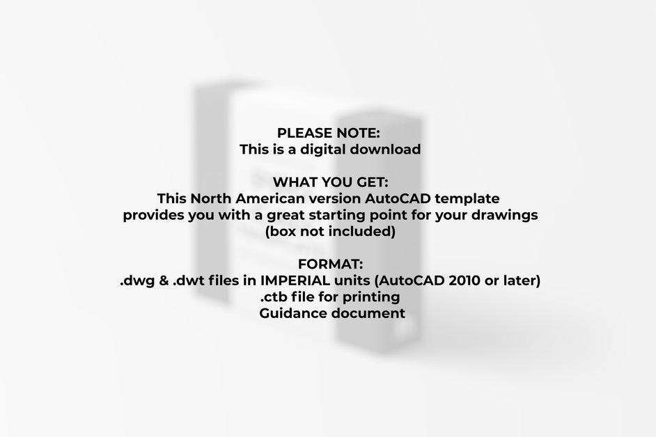 FIA Standard CAD Template Download [North American Imperial]