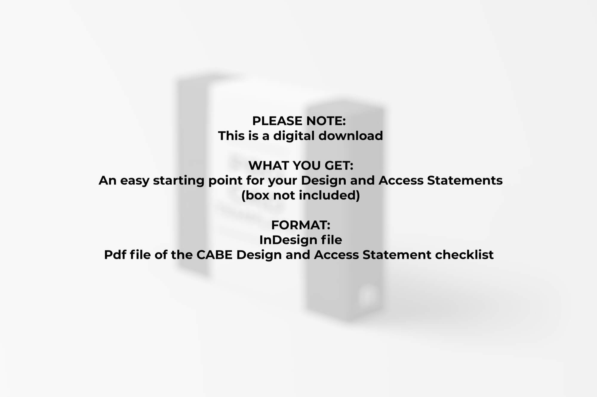 Design and Access Statement Template – First In Architecture