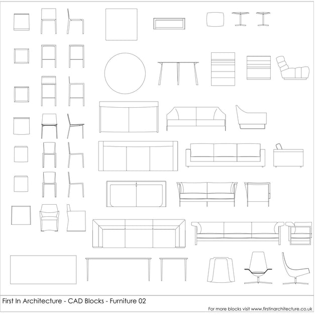 FIA Cad Blocks - Furniture 02
