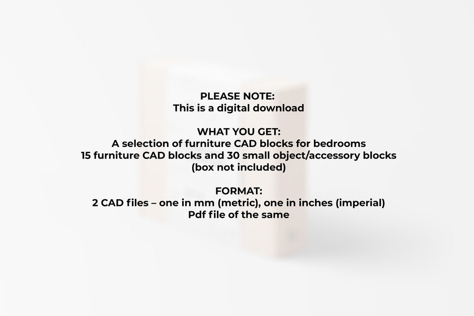 FIA CAD Blocks Bedroom Furniture [CP03]